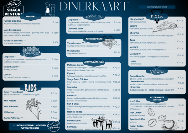 LunchDinerkaart juni 2023